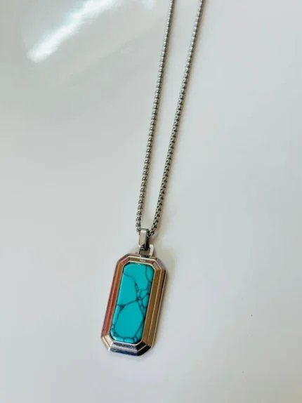 turquoise pendant with Chain
