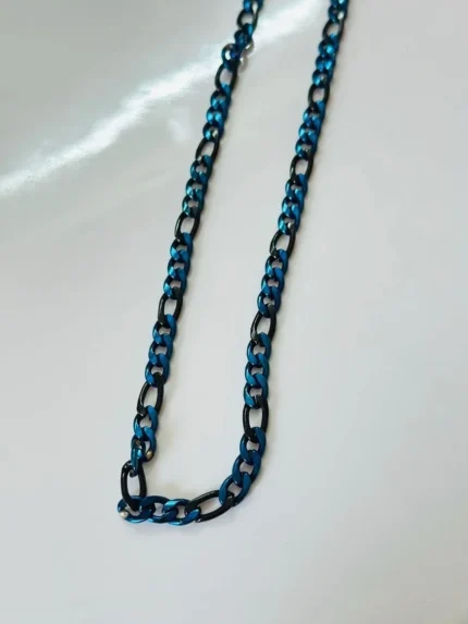 Blue cuban link chain