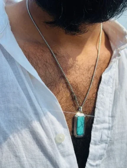 turquoise pendant with Chain